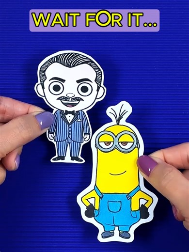The ultimate gentleman makeover! ✨🕴️ Watch this creative papercraft DIY where Gomez Addams from the Wednesday universe is reimagined as a Minion. This project features detailed costume design, handmade paper layering, and the fun process of blending iconic gothic style with the playful world of Minions to create a unique piece of fan art. #avocatcraft #gomezaddams #minions #papercraft