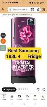 Best Budget Refrigerator? 😱 Samsung 183L 4⭐ Fridge Review