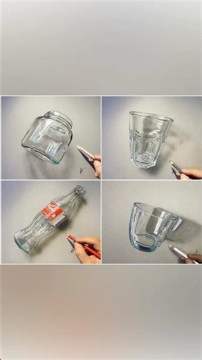 How to draw glass! #drawing #realistic #shorts