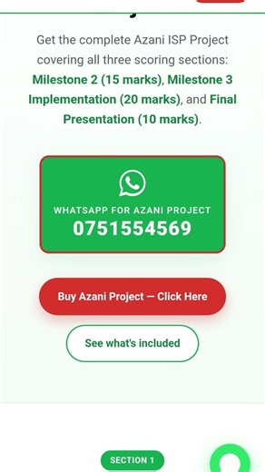Azani ISP KCSE 2026 Project Documentation Guide