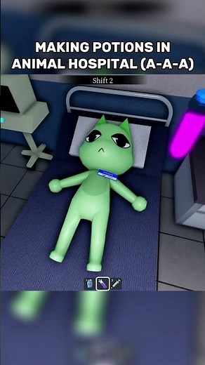 MAKING A POTION IN ANIMAL HOSPITAL (A-A-A) #roblox #animalhospital
