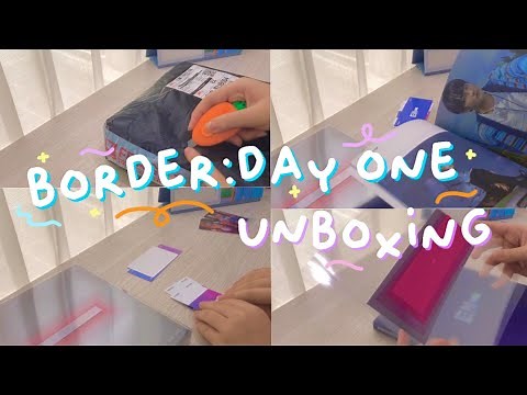 enhypen album unboxing | border:day one , dusk+dawn