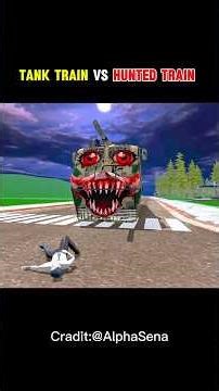 Tank Train vs Haunted Train in Indian Bikes Driving 3d #indianbikedriving3d #gta #shorts
