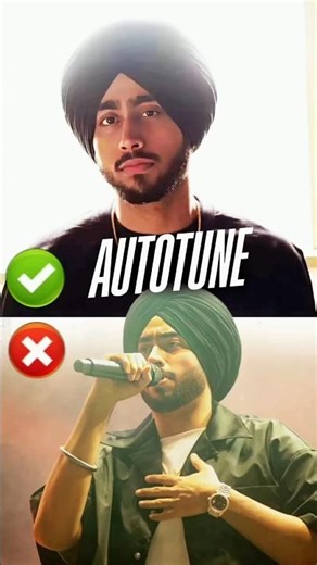 SHUBH AITOTUNE & ORIGINAL VOCAL 🔥#shorts #autotune #original #compersion #punjabisinger #shubh #new
