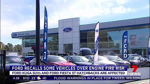 57K views · 383 reactions | Ford is recalling almost 5,000 cars in Australia, over concerns their engines can catch fire. The recall affects some Ford Kuga SUV's and Fiesta ST hatchbacks. Story: https://yhoo.it/2oFoOy5 #Ford #7News | 7NEWS Sydney | Facebook