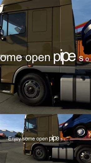 Daf xf engine start open pipe #ets2 #dafxf #openpipe #eurotrucksimulator2