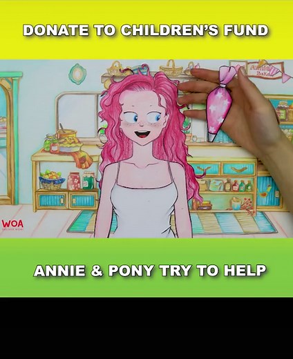 How Annie does charity with #pony ? #woanetwork #woavideo #woapapermotion #stopmotion