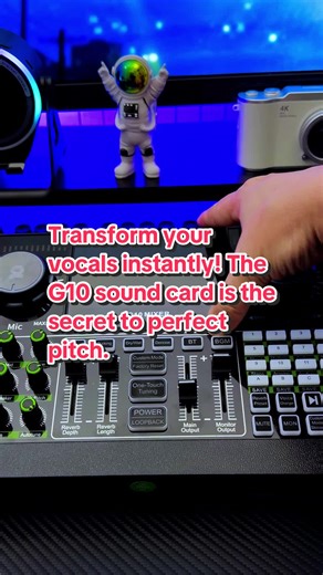 Transform your vocals instantly! The G10 sound card is the secret to perfect pitch.#tiktokshopspringglowup #newyearnewme #StreamingTips #TikTokShopStockUp #GamerSetup