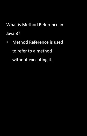 What is Method Reference in Java 8? Java 8 Interview #interviewquestions #java