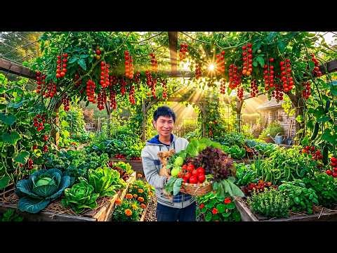 Small Backyard? This High-Yield Kitchen Garden Layout Changes Everything! 🌱