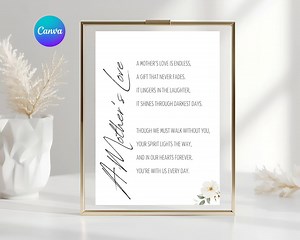 Poems for Funerals, Remembrance Poem for Mother, Until We Meet Again Funeral Sign, Celebration of Life Memorial Poster Keepsake - Etsy