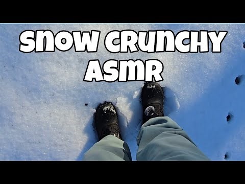 ❄️ Walking on Snow ASMR – Pure Crunchy Winter Sounds ❄️