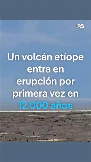 Volcán hace erupción por primera vez tras 12,000 años #shorts