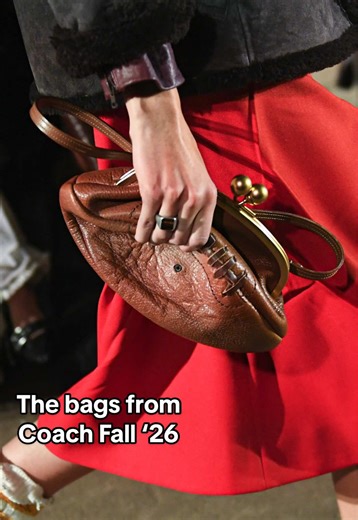 Presenting the bags from #CoachFall26. Which one is your favorite? ❤️ #CoachNY #NYFW 📸: BFA