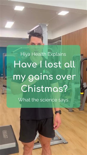 Hiya Health on Instagram: "Hiya Health Explains: Have I lost all my exercise gains over Christmas? Short answer: no - you’re not starting from scratch. Alex explains that it takes longer than we think to start to lose muscle mass or strength, and you can get back to your previous fitness level sooner than you think — the key is simply getting back into your routine. 🏃‍♂️🏋️ Need support with your exercise goals? Find out more and get in touch https://hiya.health/our-services/exercise-physiology
