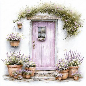 11 Vintage Cottage Door Clipart, Charming Door, Printable Watercolor Clipart, High-quality JPG, Digital Download, Papercraft, Junk Journal - Etsy