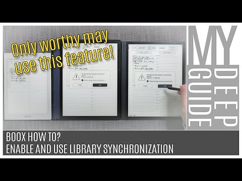 Boox How To: Setup and Use Library Synchronization