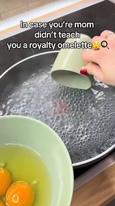 She made a royalty omelette... Video Credit: flowerknowsbest1 #reels #reelsfeed #instagramreels #cringe #cooking #comedy #funny | LouisAyy