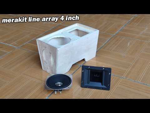 How to assemble a 4-inch LINE ARRAY with great sound