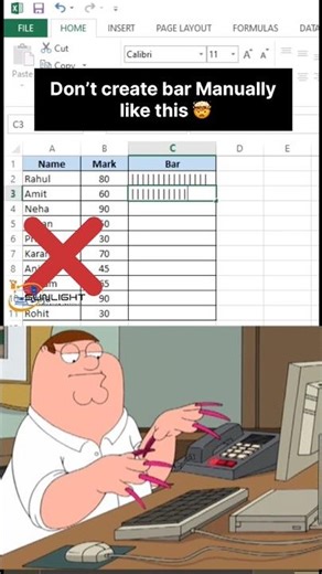 REPT Function in Excel | Simple Progress Bar with | (Easy Trick)