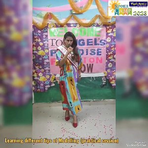 Exclusive Modelling Session for Summer Campers by Dr. Jaspreet Sobti- Mrs. INDIA EARTH. At Kabir Park Branch #angelsparadise #summercamp #Modelling | Angels Paradise Pre School