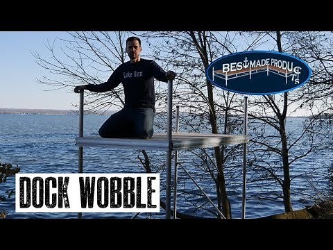 How to fix a wobbly boat dock with cross braces