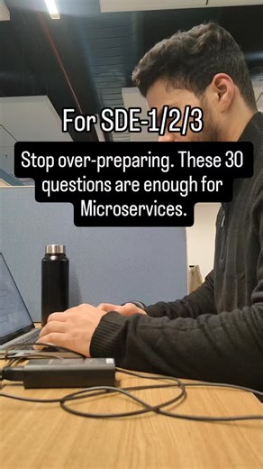 Dhruv Singhal on Instagram: "These 30 questions are MORE than enough for interview centric preparations. Comment "pdf" for these questions and detailed answers. 👇 Microservices – Must-Know Interview Questions 1. What is a Microservice? 2. Advantages of Microservices over Monolithic architecture 3. Disadvantages of Microservice architecture 4. When should you not use Microservices? 5. Design principles of Microservices 6. What is the 12-Factor methodology? 7. Why are Microservices stateless? 8. 