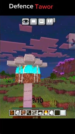 Defence Tawor 🤯⭐ in Minecraft bedrock edition ☠️🤯