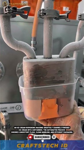 Ice Cream Making Machine in Action | Full Production Process #machine #factoryproducts