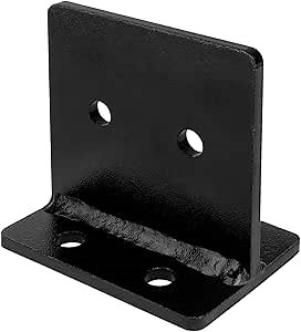 4 Pcs 4x4 Concealed Post Base, Heavy Duty Knife Plate Bracket, 6 Gauge Post Anchor Holders