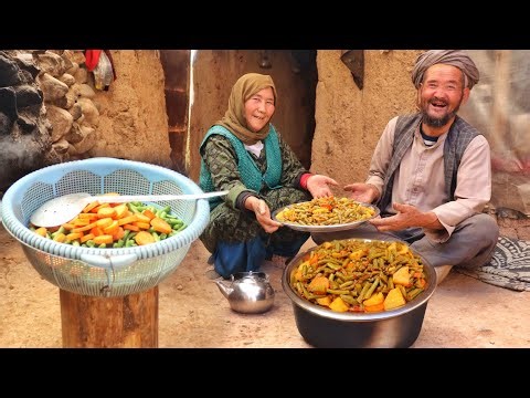 Lifestyle Old Couple in Cave: Delicious afghani Food Recipe || Village Life afghanistan