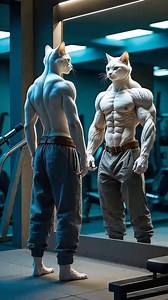 867K views · 97K reactions | Mr. and Mrs. Whiskers Go On A Fitness Journey!!!️ #cat #ai #workout #weightloss #bodybuilding #bodytransformation #cute #cats #catsofinstagram #bully #sad | Meowmeowaiart | Facebook