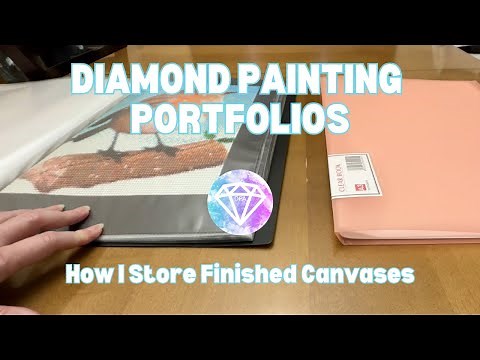 How I Store Finished Canvases | Diamond Painting Portfolios