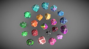 Crystals - Download Free 3D model by Eydeet