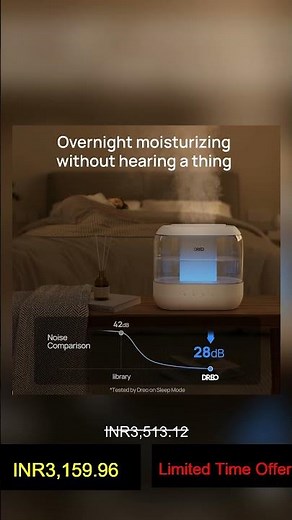 Dreo Humidifiers for Bedroom, 4L Top Fill for Large Room, 36H Runtime, 28 dB Quiet Supersized C