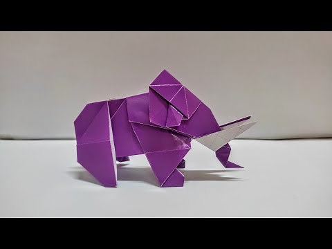 Origami Mammoth Easy - How To Make a paper Mammoth Easy - Easy Origami