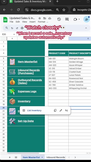 If you are a small business owner, you NEED this template. #salestracker #inventorytracker #googlesheets #smallbusinesstools #salesautomation