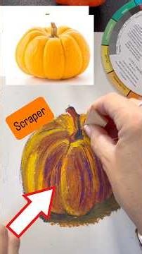 Why Start an Orange Pumpkin with Blue & Purple? 🎃 #artteacher