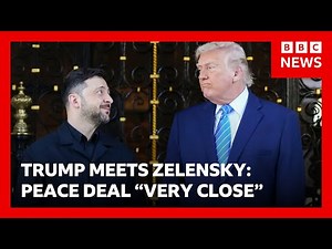 Trump says Ukraine peace deal “very close” after “terrific” meeting with Zelensky | BBC News