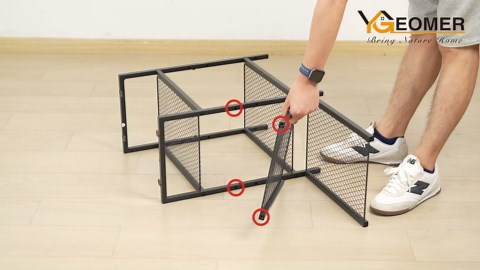 YGEOMER TV Stand for 55 Inch TVs, Entertainment Center with Movable Shelf Panels, Power Outlet and LED Lights Open Storage Shelves, TV Media Console Table for Living Room and Bedroom, Rustic Brown