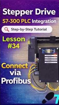Stepper Drive Control with Siemens S7-300 PLC via Profibus | Step-by-Step Tutorial