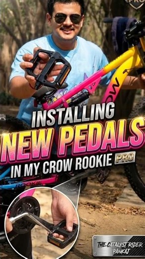 Installing Pedals In My New Cycle #shorts #ytshorts #pedalinstallation #pedals #mtb