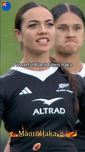 New Zealand rugby team performs the haka war dance before the match. #Rugby #hakaitv #Women'sRugby