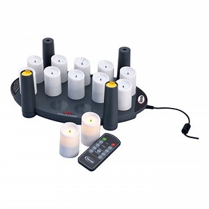 Sterno 12-Piece Color-Changing All-in-One Rechargeable Flameless Votive Starter Set