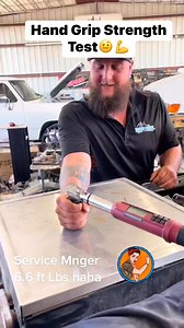 Checking the grip strength in the shop 💪 #mechanic #mechaniclife #hand #grip | CarHax