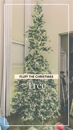 Lalaine on Instagram: "🌲Let’s get to fluffing! I honestly don’t like this part at all but it needs to be done. Follow along as I decorate the rest of the tree! #christmastree #12footchristmastree #christmas What do you think our Christmas tree color scheme is this year?"