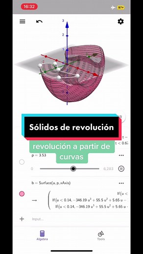Construcción de Sólidos de Revolución con GeoGebra