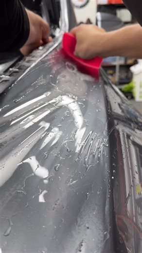 PPF installation process 🔥🔥🔥 #PPF #PaintProtectionFilm #PPFInstallation #CarProtection #AutoDetailing #DetailingProcess #WrapShop #detailinglife | ThreeBros Detailing