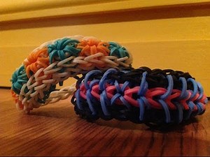 NEW! How to Make a Rainbow Loom Zippy Starburst Bracelet (Reversible Starburst & Zippy Chain in 1)