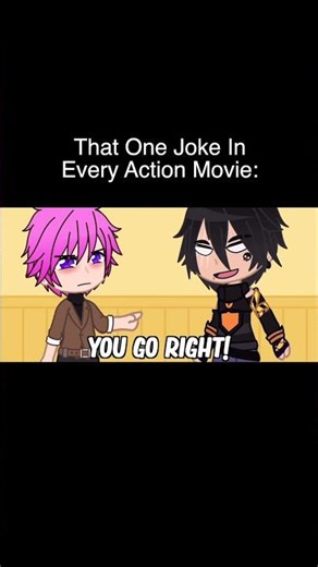 That One Joke In Every Action Movie | Gacha Life #Shorts
